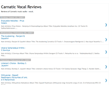 Tablet Screenshot of carnatic-reviews.blogspot.com