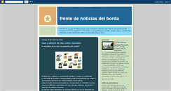 Desktop Screenshot of frentedenoticiasdelborda.blogspot.com