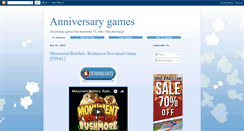 Desktop Screenshot of anniversarygames.blogspot.com