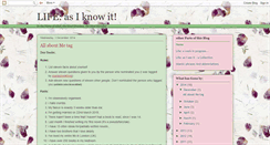 Desktop Screenshot of lifeasiknowit-nida.blogspot.com