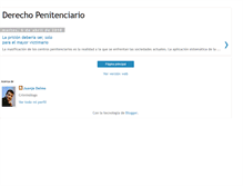 Tablet Screenshot of derechopenitenciario-gacetaforense.blogspot.com