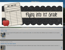 Tablet Screenshot of flyinginto1stgrade.blogspot.com