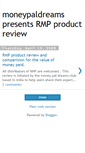 Mobile Screenshot of productreviewmoneypaldreams.blogspot.com