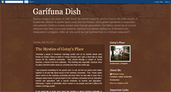 Desktop Screenshot of garifunadish.blogspot.com