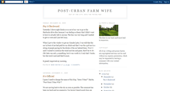 Desktop Screenshot of posturbanfarmwife.blogspot.com