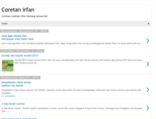 Tablet Screenshot of coretan-irfan.blogspot.com