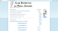 Desktop Screenshot of clubpadelzamora.blogspot.com