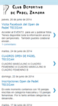 Mobile Screenshot of clubpadelzamora.blogspot.com