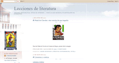 Desktop Screenshot of leccionesdeliteratura.blogspot.com
