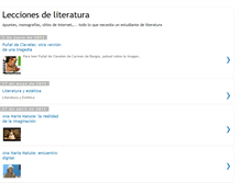 Tablet Screenshot of leccionesdeliteratura.blogspot.com
