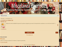 Tablet Screenshot of miscelaneaoperistica.blogspot.com