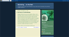 Desktop Screenshot of allaboutmarketingonthenet.blogspot.com