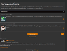 Tablet Screenshot of generacionunica.blogspot.com