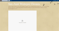 Desktop Screenshot of mixtepecoaxaca.blogspot.com