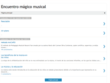 Tablet Screenshot of encuentromagicomusical.blogspot.com