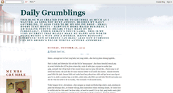 Desktop Screenshot of dailygrumblings.blogspot.com