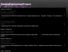 Tablet Screenshot of dwarkaexpresswayproject.blogspot.com