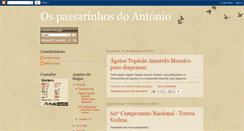 Desktop Screenshot of ospassarinhosdoantonio.blogspot.com