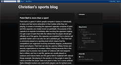 Desktop Screenshot of christiansportsblog.blogspot.com