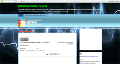 Desktop Screenshot of educarparaouvir.blogspot.com