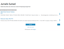 Tablet Screenshot of jurnalissumsel.blogspot.com
