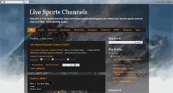 Desktop Screenshot of mysportschannels.blogspot.com