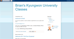 Desktop Screenshot of kyungwonbrian.blogspot.com