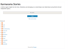 Tablet Screenshot of karmarama-stories.blogspot.com