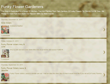 Tablet Screenshot of funkyflowergardeners.blogspot.com