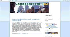 Desktop Screenshot of canada-realestate.blogspot.com