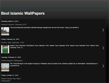 Tablet Screenshot of bestislamicwallpapers.blogspot.com