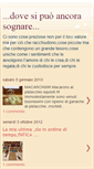 Mobile Screenshot of dovesipuoancorasognare.blogspot.com