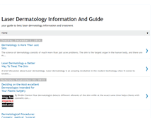 Tablet Screenshot of laserdermatology.blogspot.com