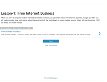 Tablet Screenshot of freeinternetbusiness-1.blogspot.com