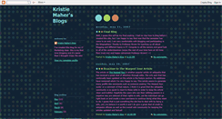 Desktop Screenshot of kristiem8.blogspot.com