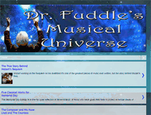 Tablet Screenshot of drfuddlesmusicalblog.blogspot.com