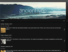 Tablet Screenshot of ancientlyric.blogspot.com