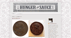 Desktop Screenshot of hungerandsauce.blogspot.com