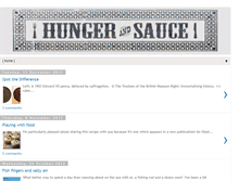 Tablet Screenshot of hungerandsauce.blogspot.com