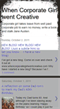 Mobile Screenshot of corporatetocreative.blogspot.com
