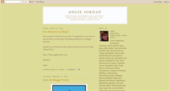 Desktop Screenshot of angiejordan.blogspot.com