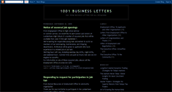 Desktop Screenshot of 1001businessletters.blogspot.com