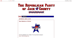 Desktop Screenshot of jackcountygopchair.blogspot.com