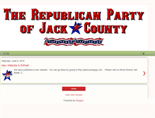 Tablet Screenshot of jackcountygopchair.blogspot.com