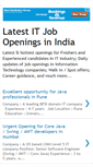 Mobile Screenshot of india-fresher-jobs.blogspot.com