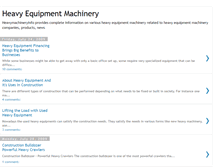 Tablet Screenshot of heavyequipmentmachinery.blogspot.com