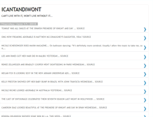 Tablet Screenshot of icantandiwont.blogspot.com