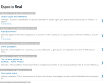 Tablet Screenshot of espacioreal-inicio.blogspot.com