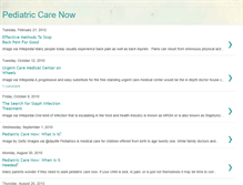 Tablet Screenshot of pediatriccarenow.blogspot.com
