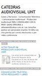 Mobile Screenshot of catedrasaudiovisual.blogspot.com